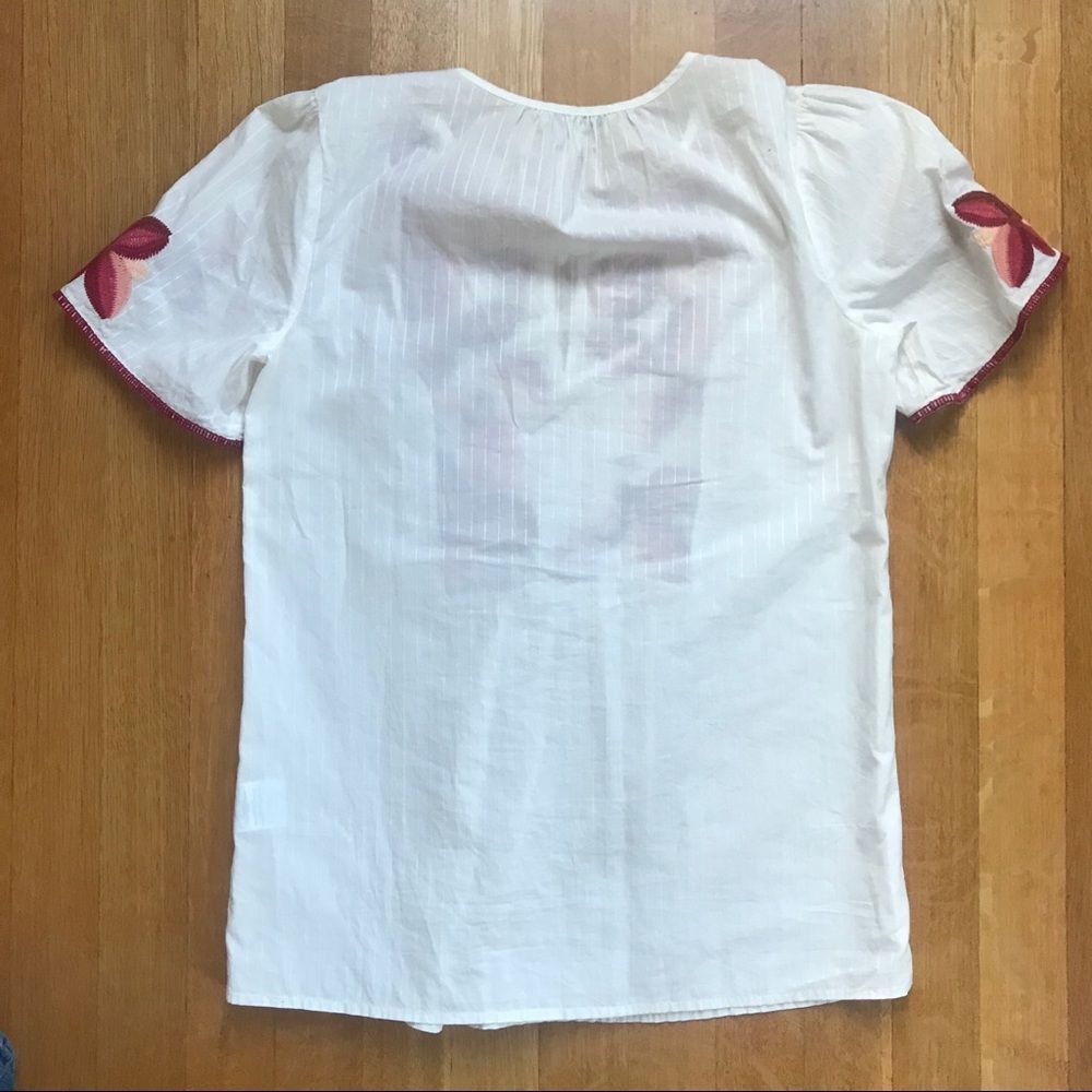 Madewell embroidered Floral Fable top - Picture 3 of 4